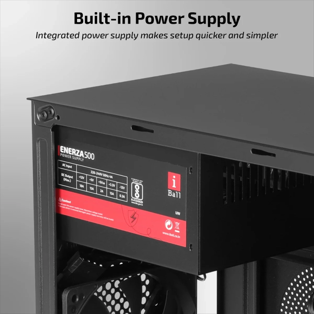Iball Cabinet With Smps MT : 20 Black view 5